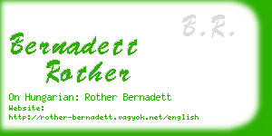 bernadett rother business card
